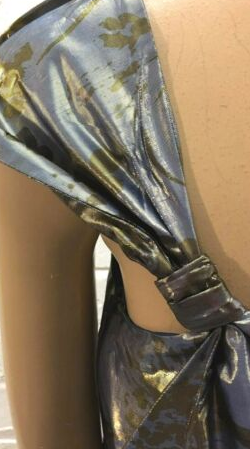 Metallic One Shoulder Dress