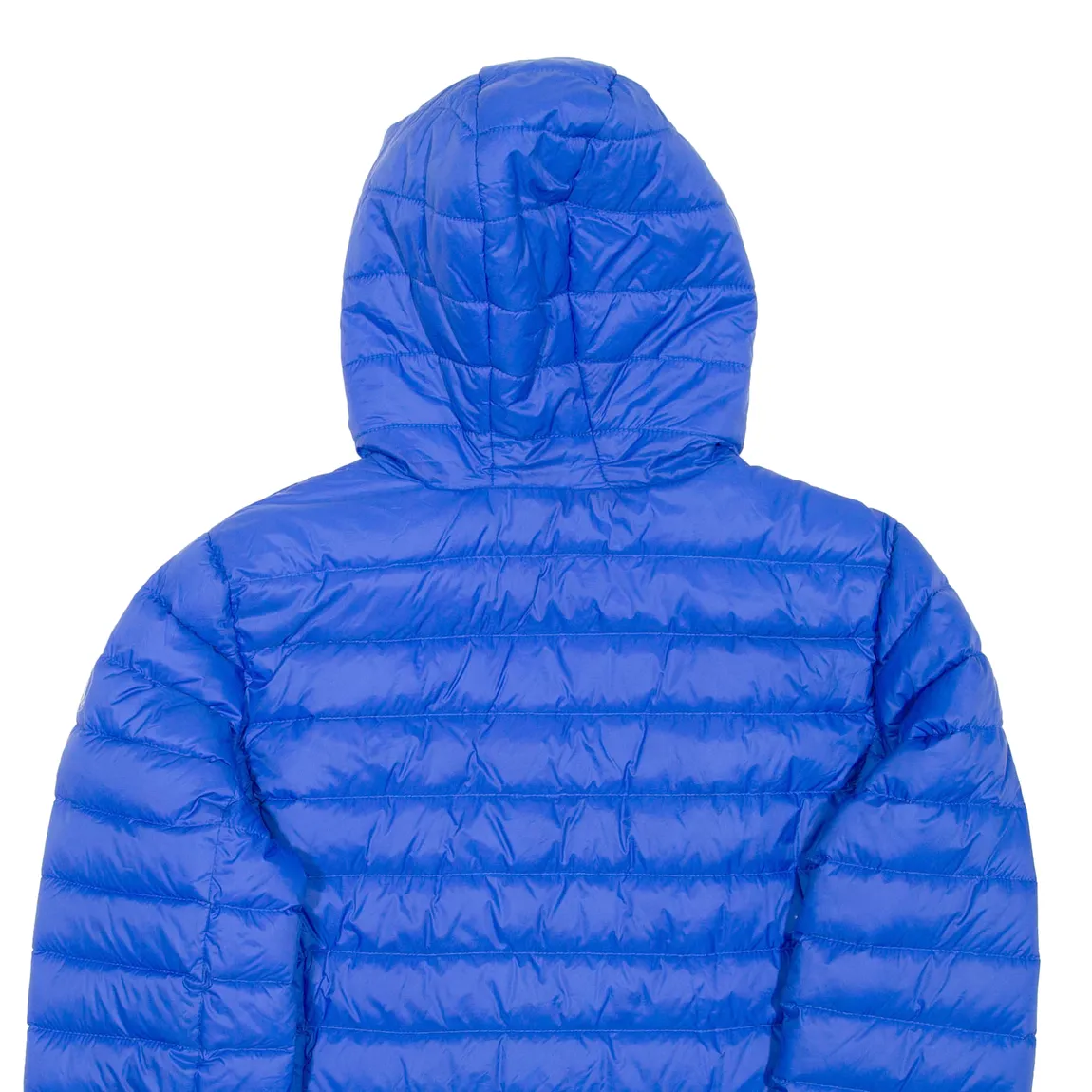 MICHAEL KORS Mens Puffer Jacket Blue Nylon Hooded XL