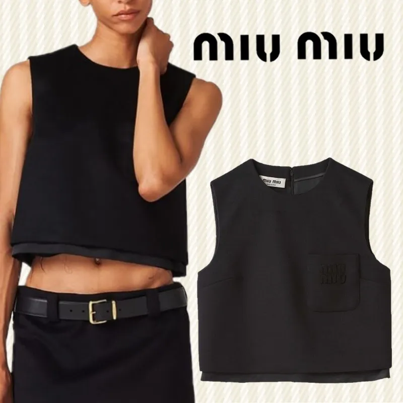 MiuMiu  |Wool Plain Tanks & Camisoles