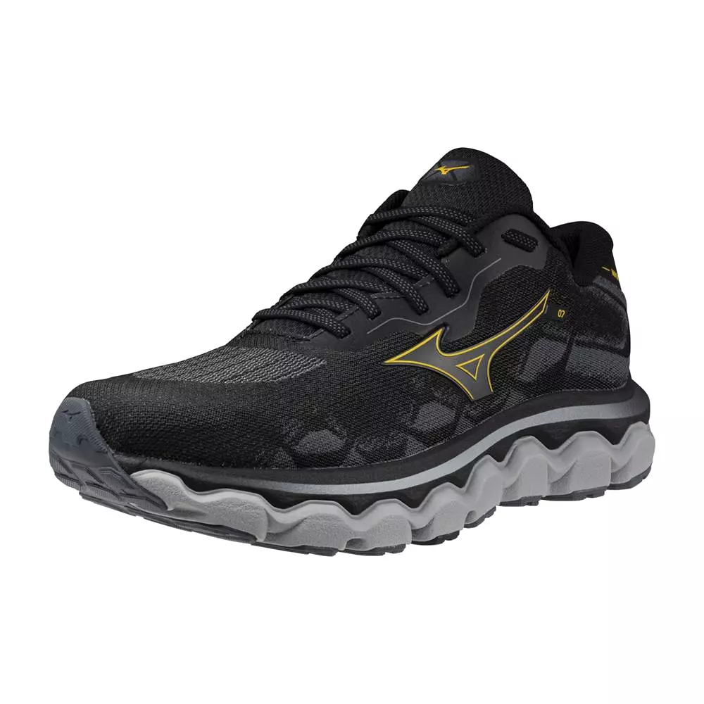 Mizuno Men's Wave Horizon 7 - Black/Citrus