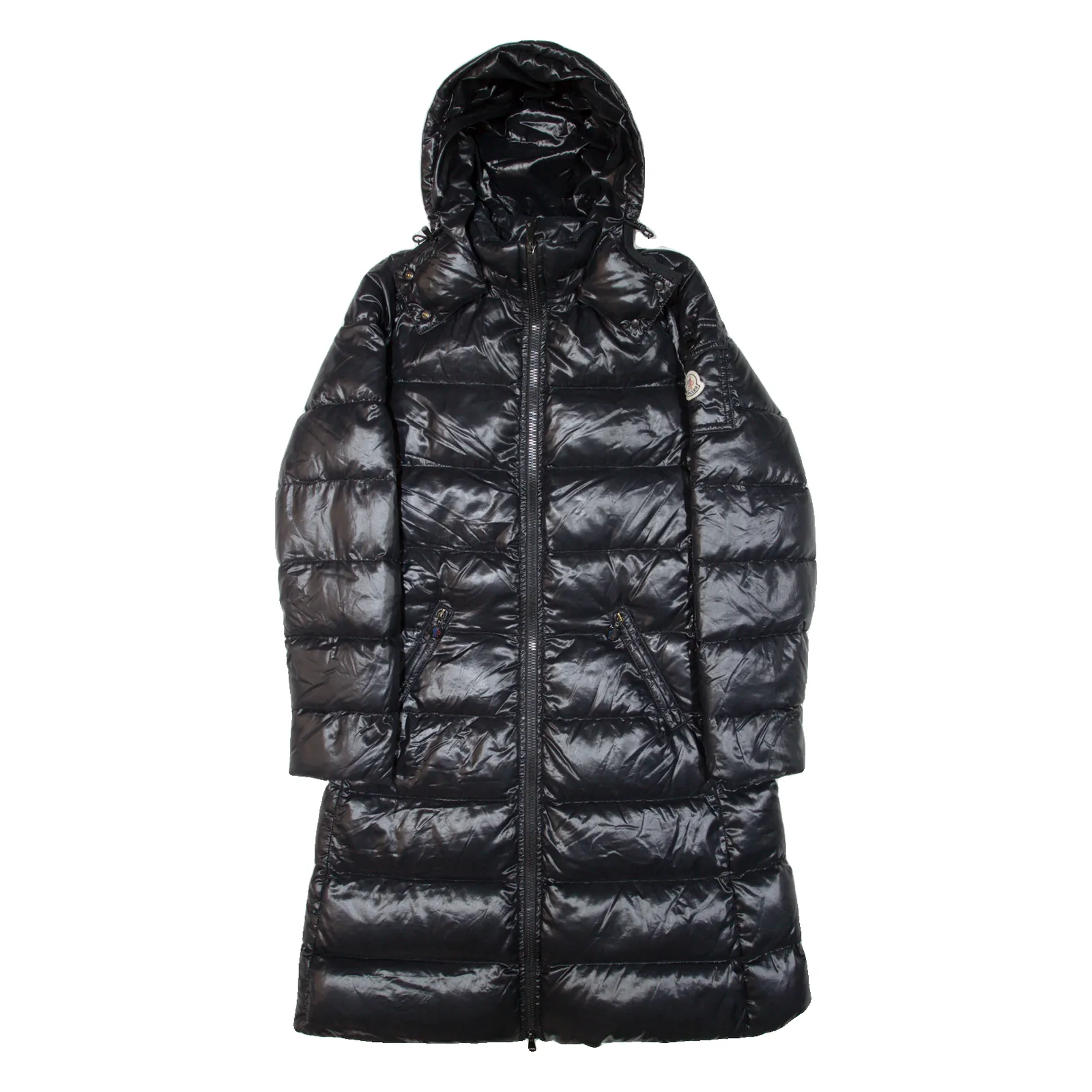 MONCLER Insulated Womens Puffer Coat Black Hooded S