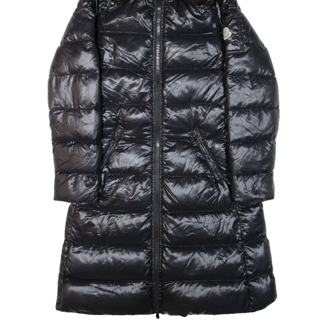 MONCLER Insulated Womens Puffer Coat Black Hooded S