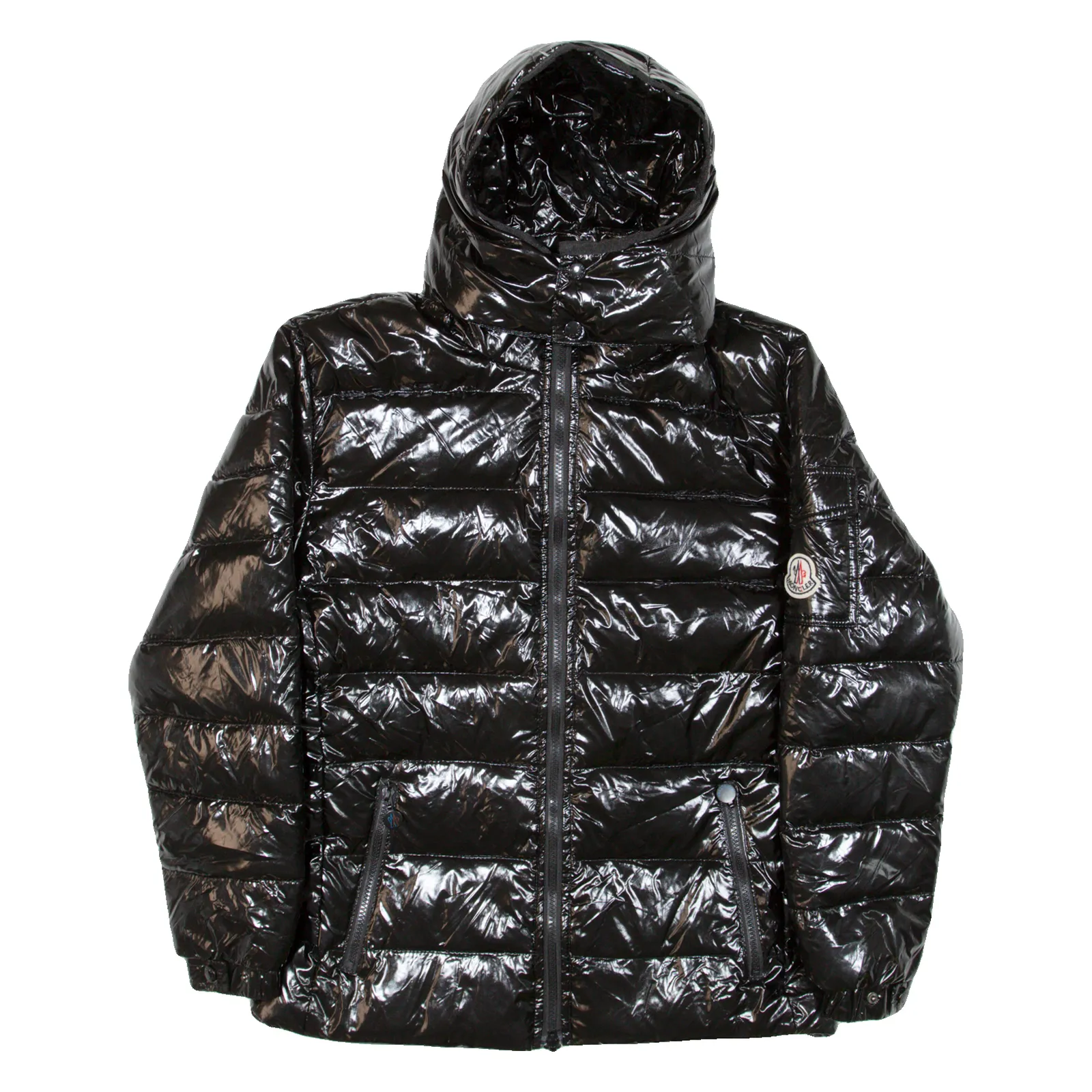 MONCLER Insulated Womens Puffer Jacket Black Hooded M