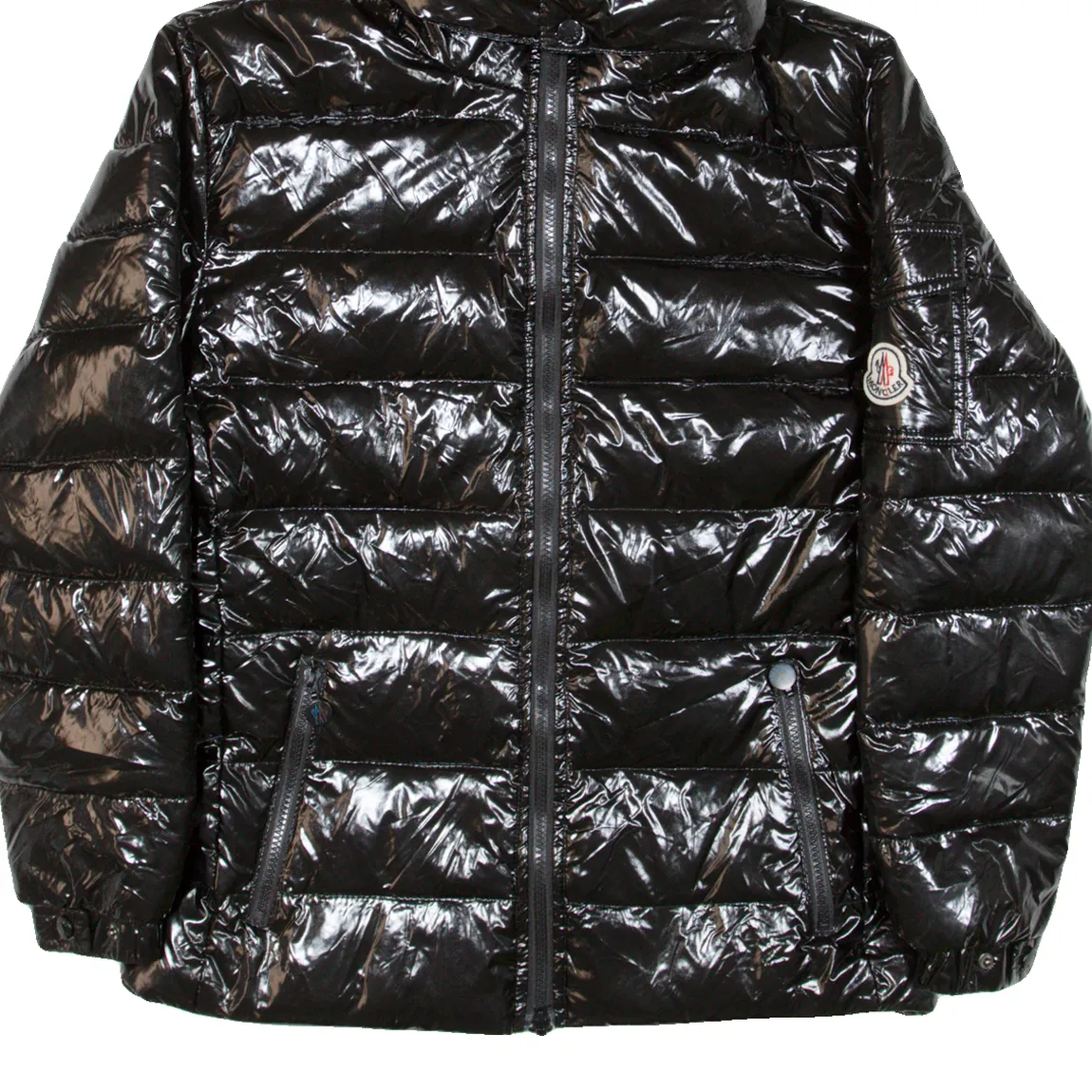 MONCLER Insulated Womens Puffer Jacket Black Hooded M