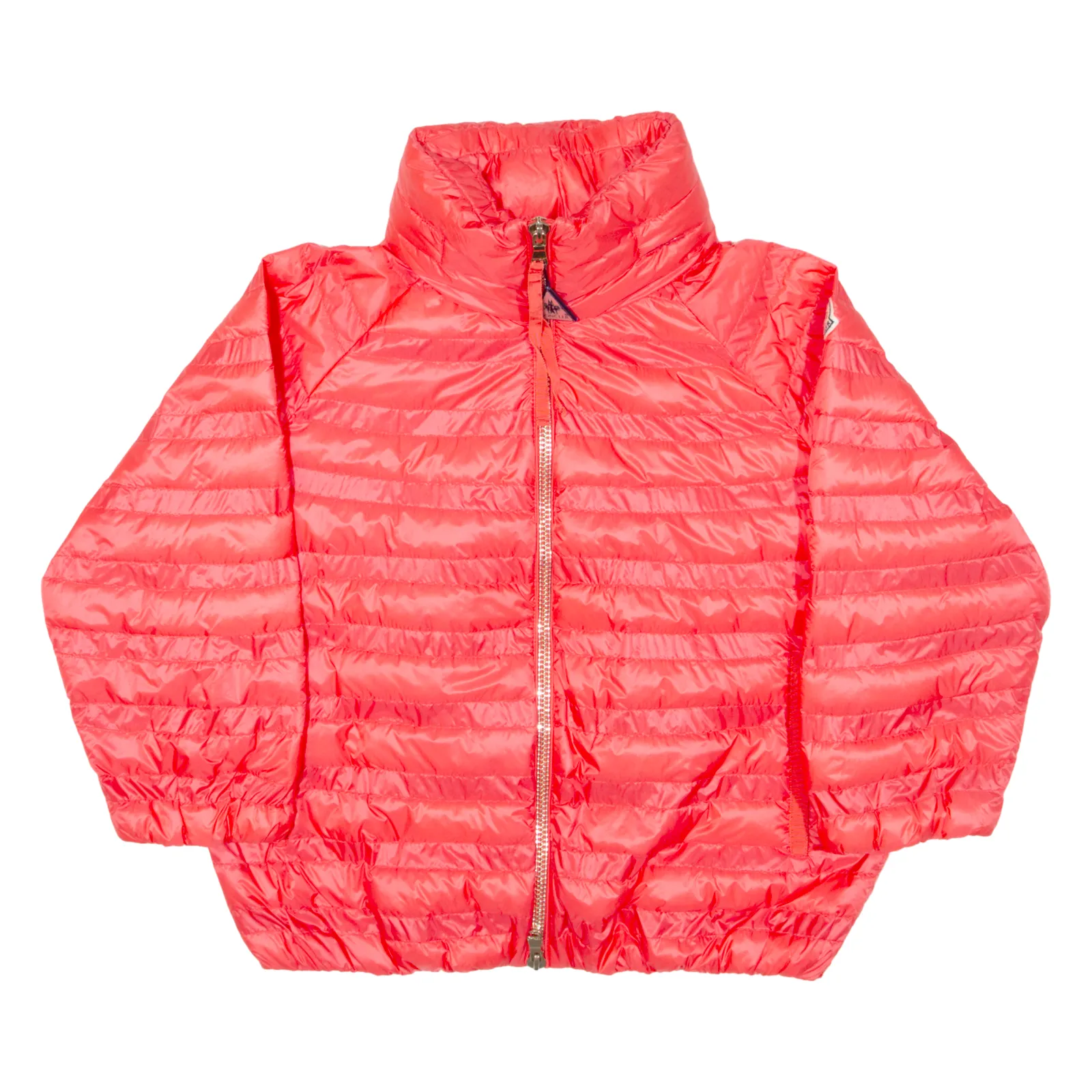 MONCLER Lightweight Insulated Womens Puffer Jacket Red Hooded S