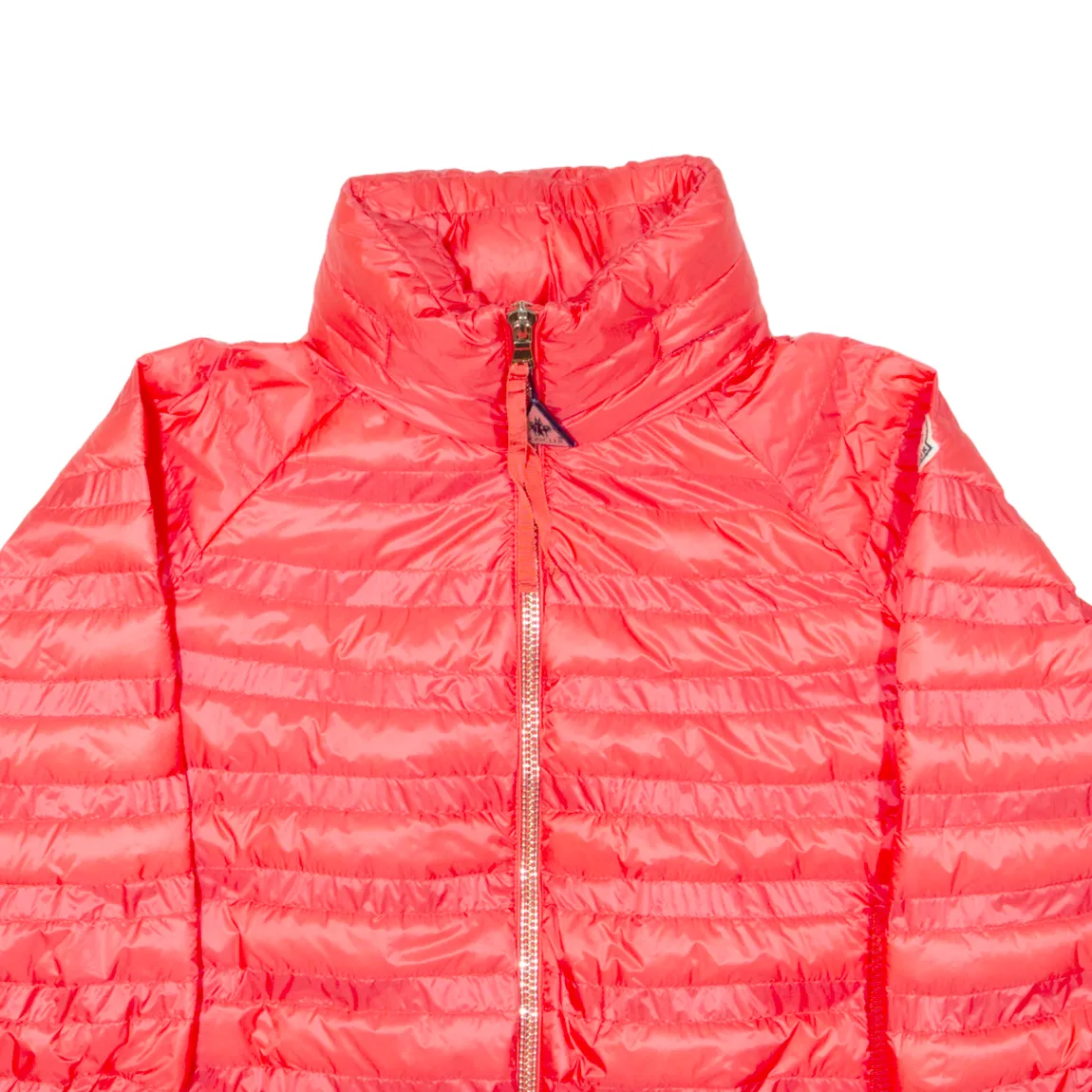 MONCLER Lightweight Insulated Womens Puffer Jacket Red Hooded S