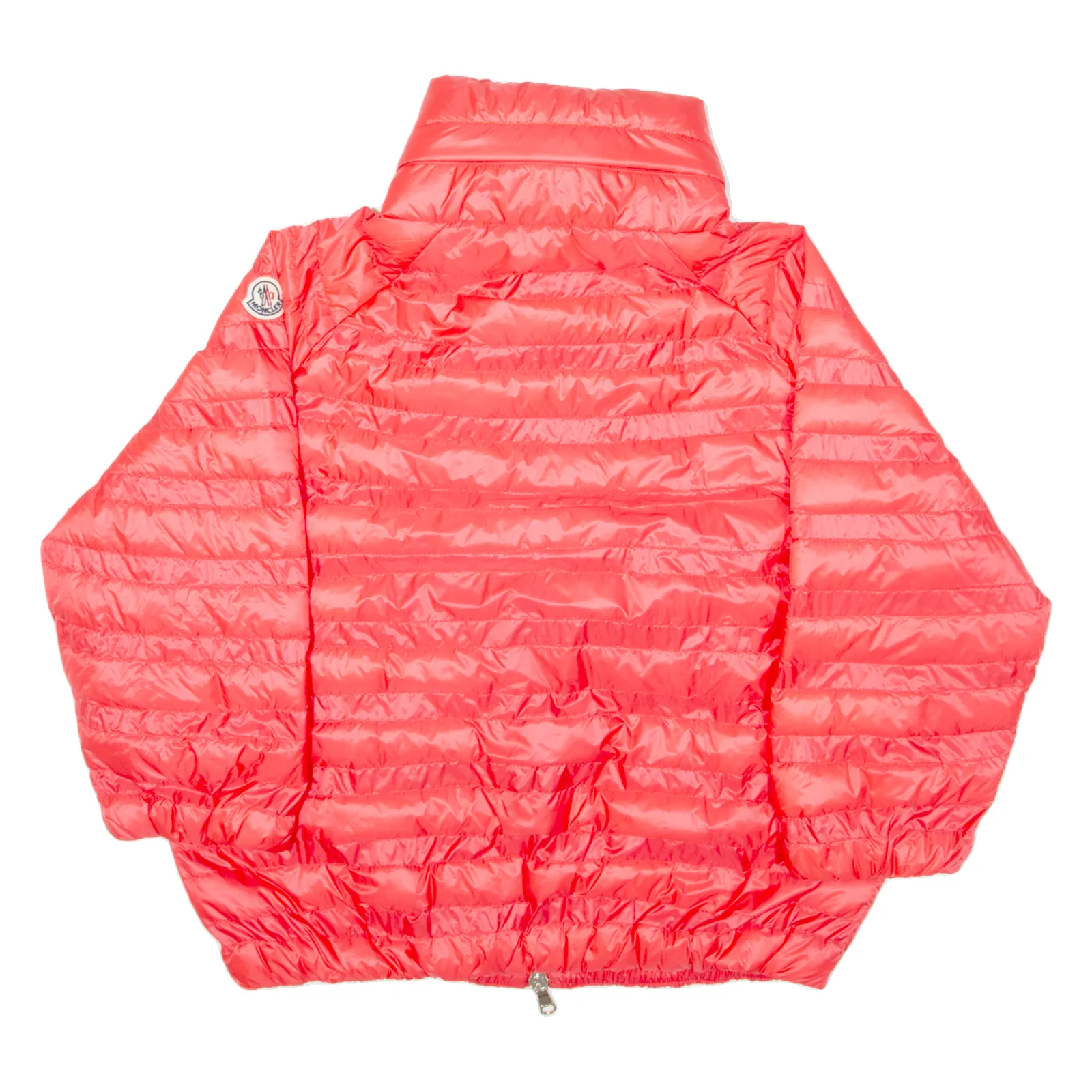 MONCLER Lightweight Insulated Womens Puffer Jacket Red Hooded S