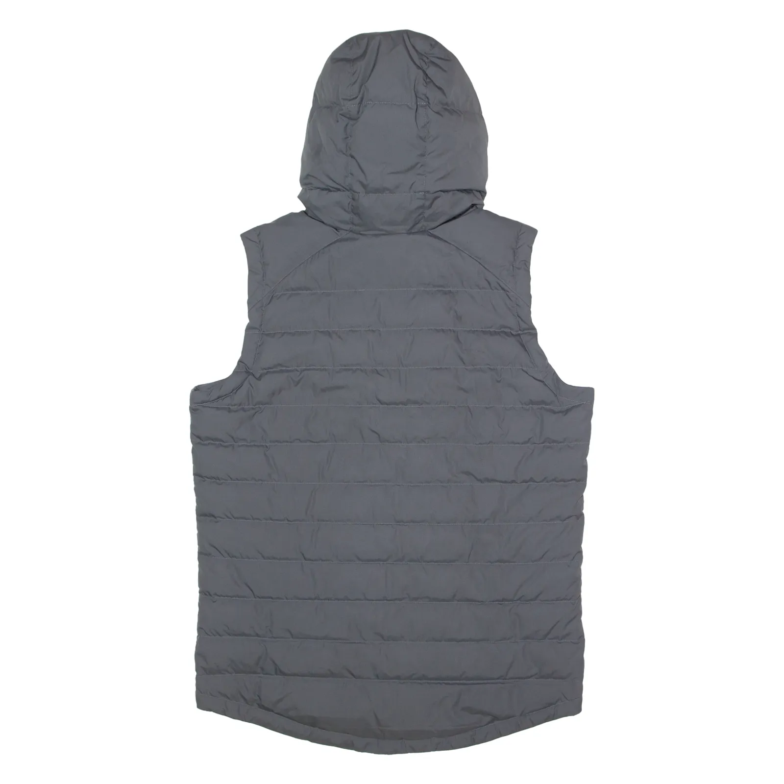 NIKE Mens Puffer Gilet Grey Hooded L