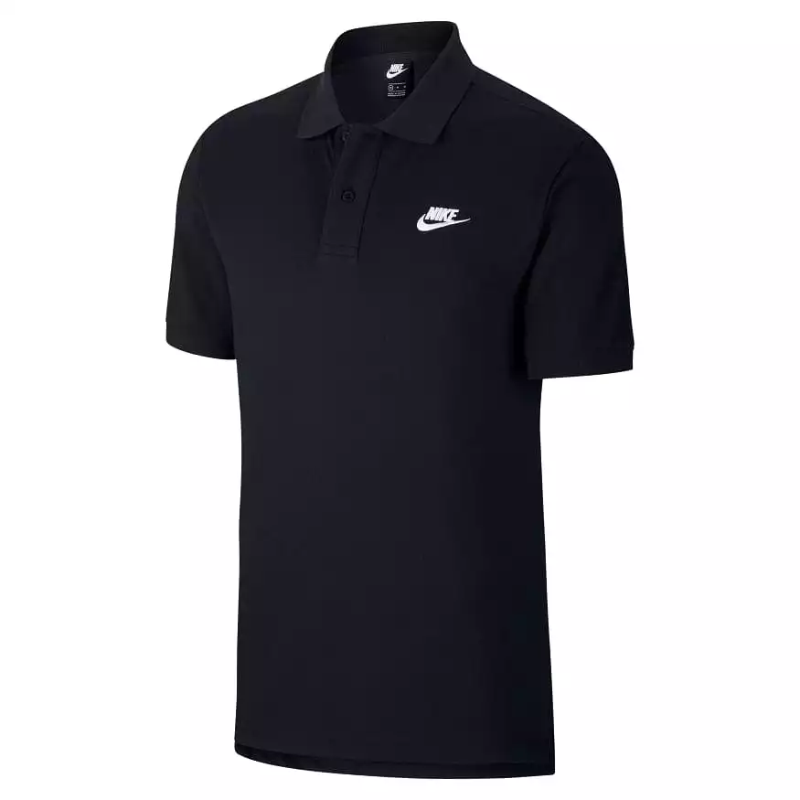 NIKE MEN'S SPORTSWEAR BLACK POLO TEE