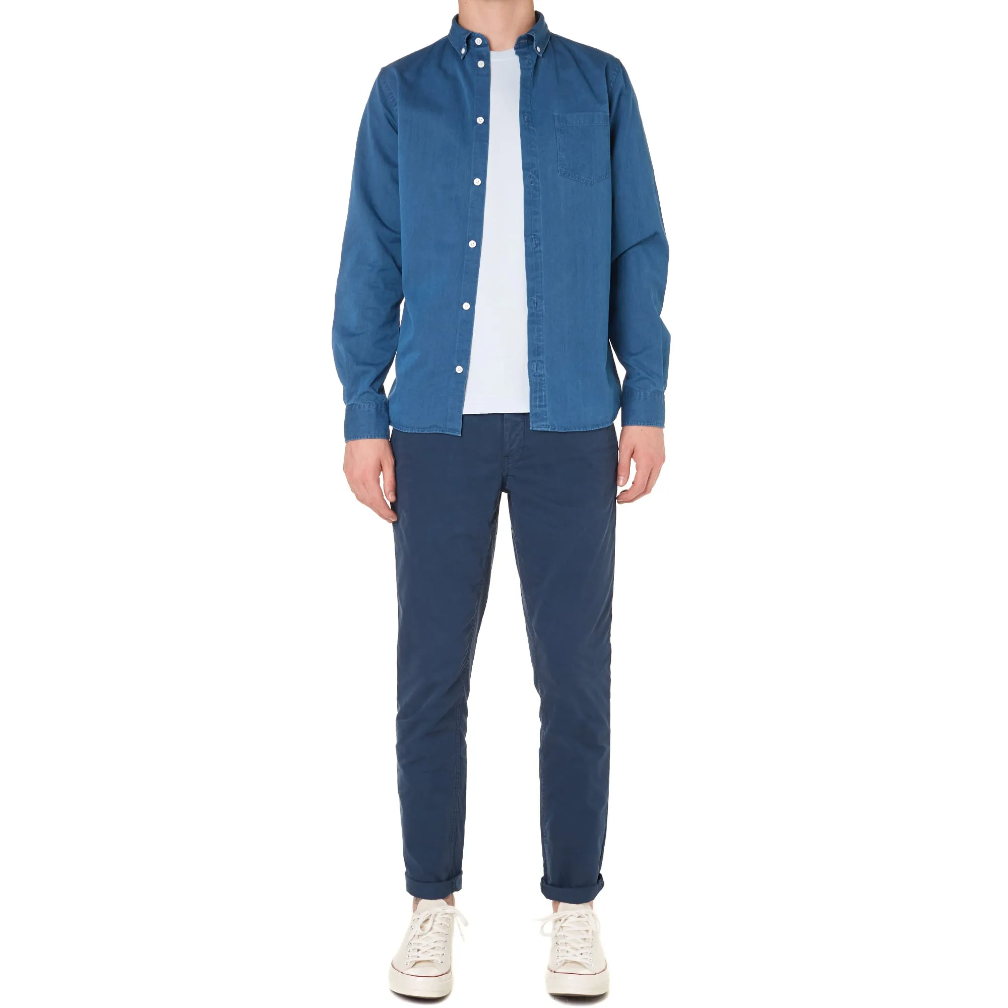 Norse Projects Niels Basic Overdyed Basic TeePale Blue