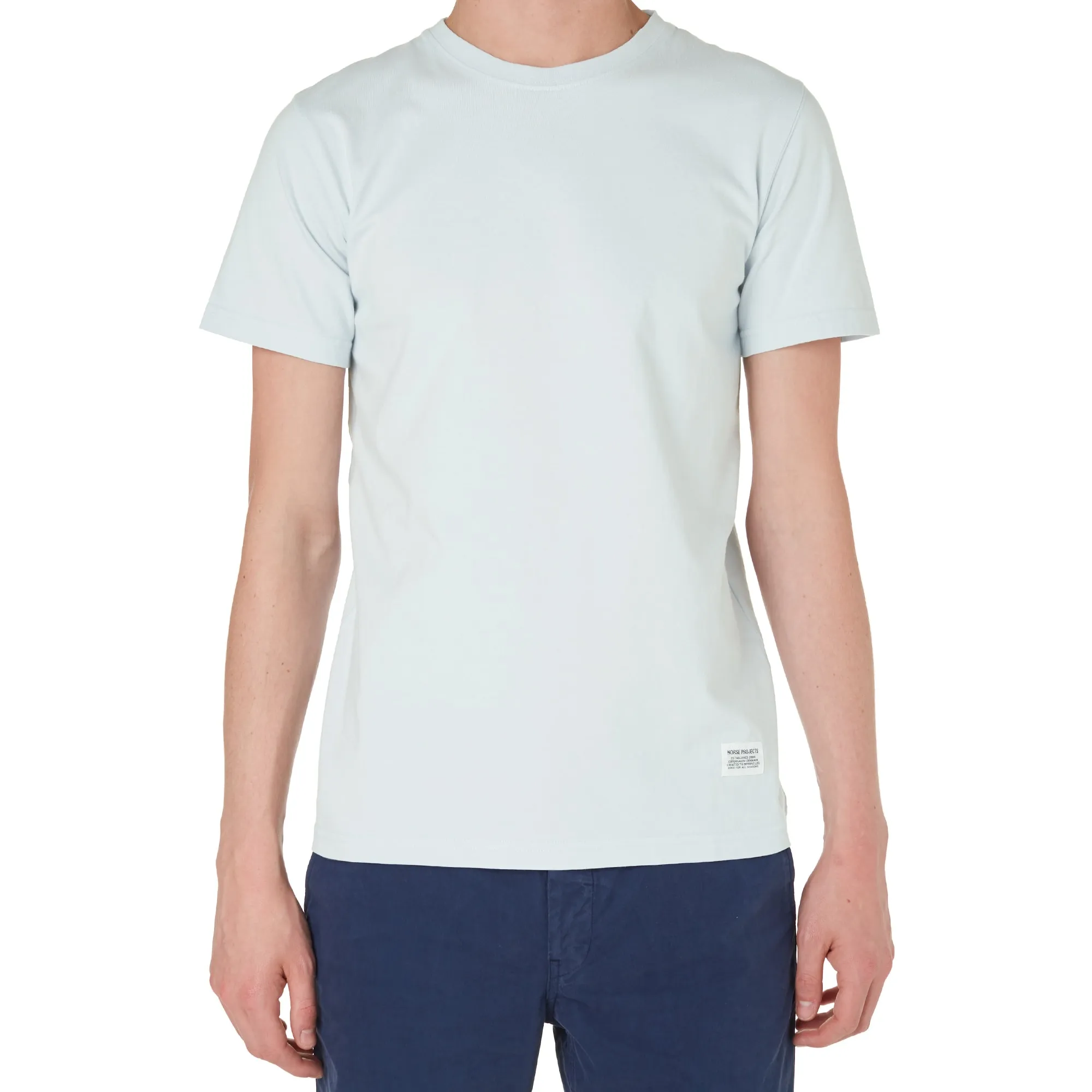 Norse Projects Niels Basic Overdyed Basic TeePale Blue