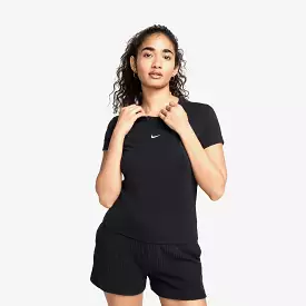 NSW Chill Knit Womens Short Sleeve Shirt (Black)