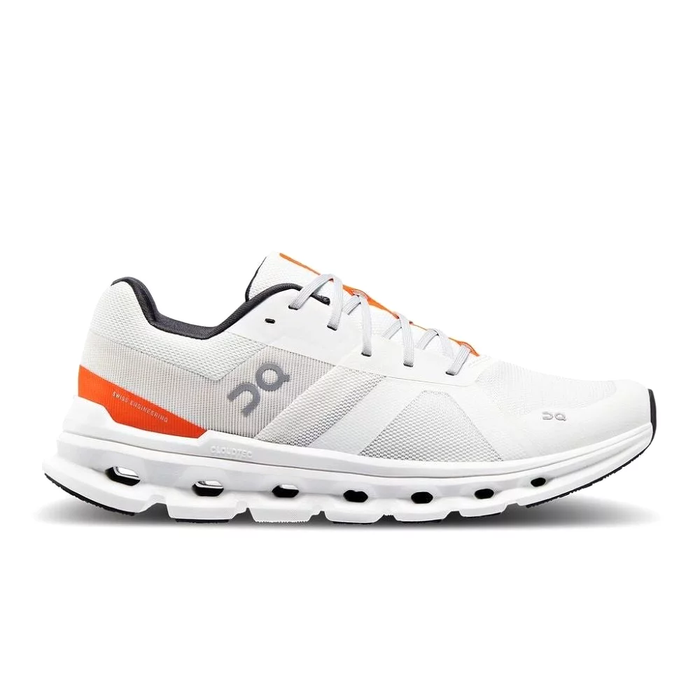 On Men's Cloudrunner - Undyed-White/Flame