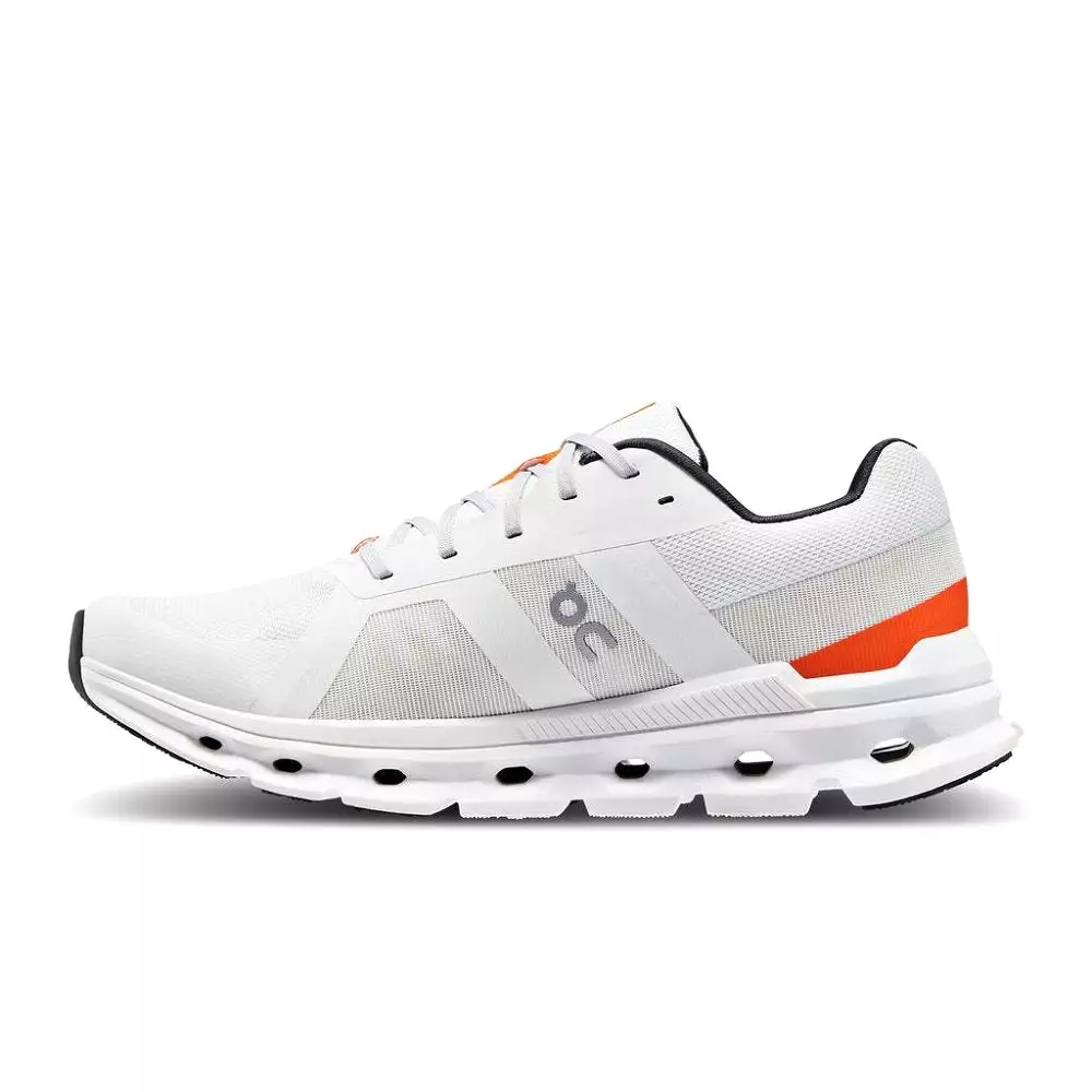 On Men's Cloudrunner - Undyed-White/Flame