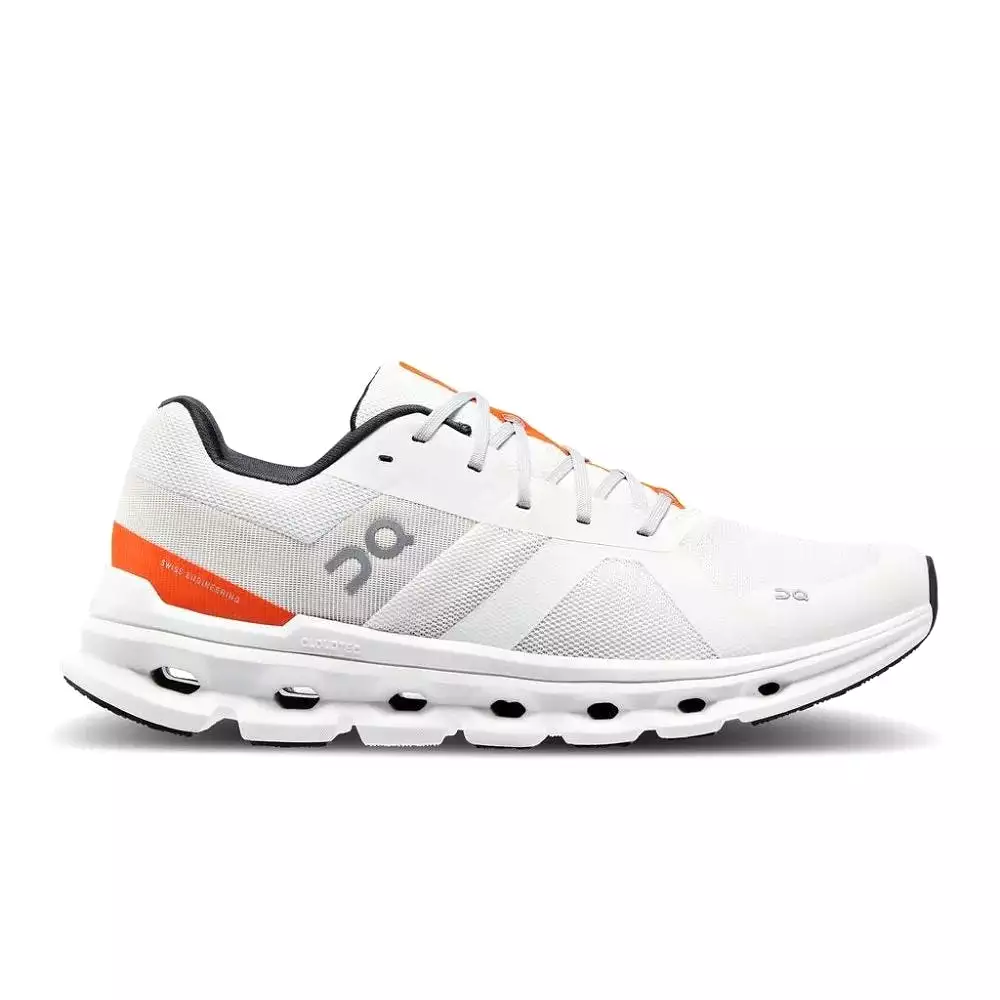 On Men's Cloudrunner Wide - Undyed-White/Flame