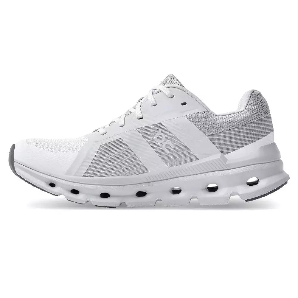 On Women's Cloudrunner Wide - White/Frost