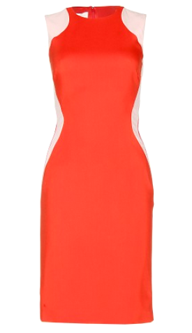 Optical Orange Dress