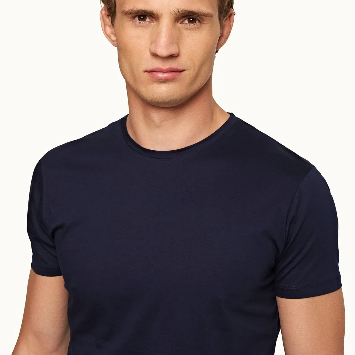 Orlebar Brown - OB-T Mercerised T-Shirt in Navy