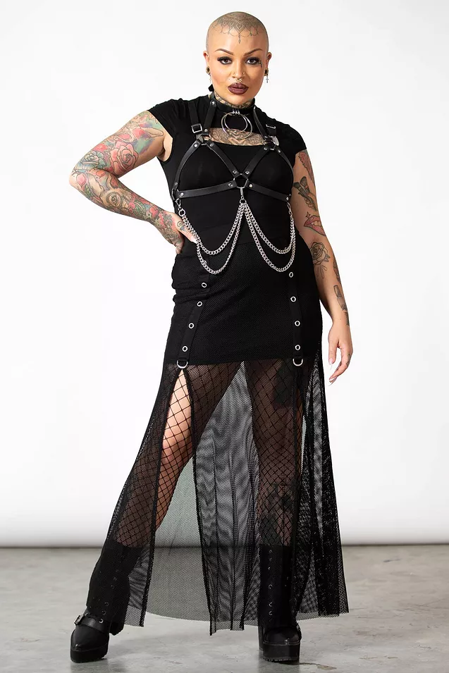 Paragon Fishnet Maxi Skirt