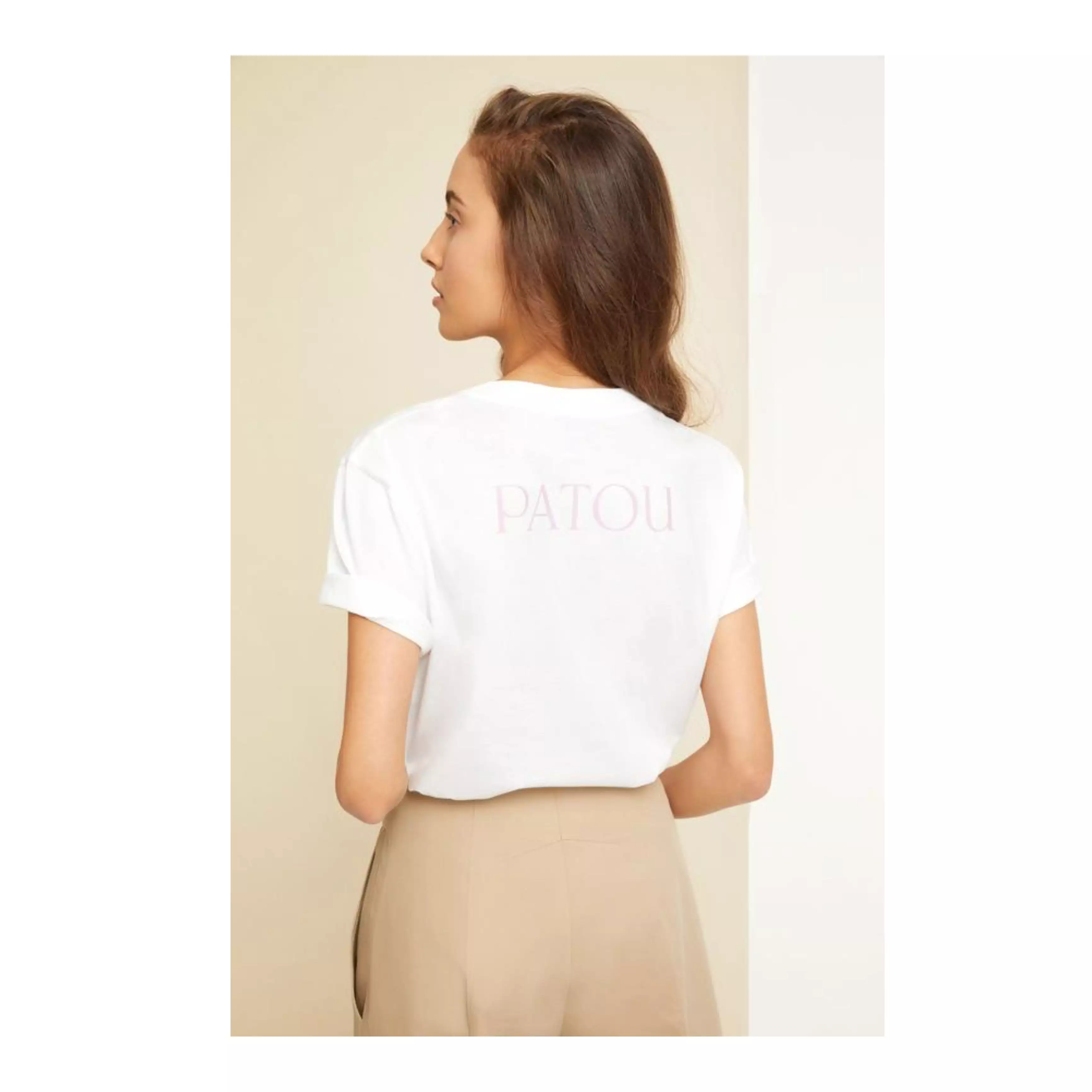 PATOU EMBELLISHED T SHIRT