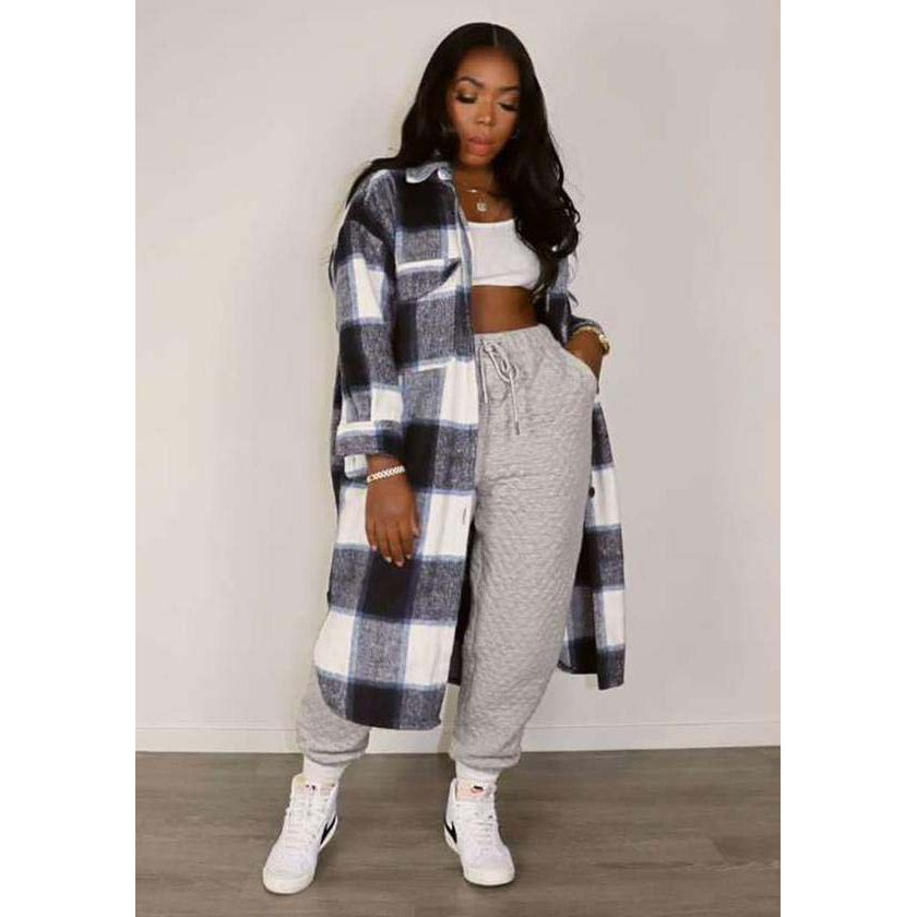 Plaid Winter Long Shirt