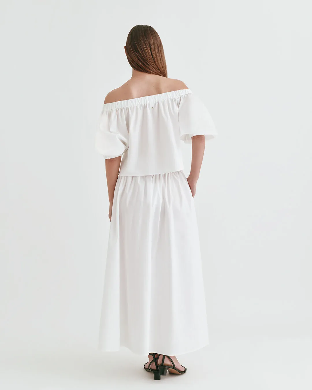 Poplin Gathered Skirt