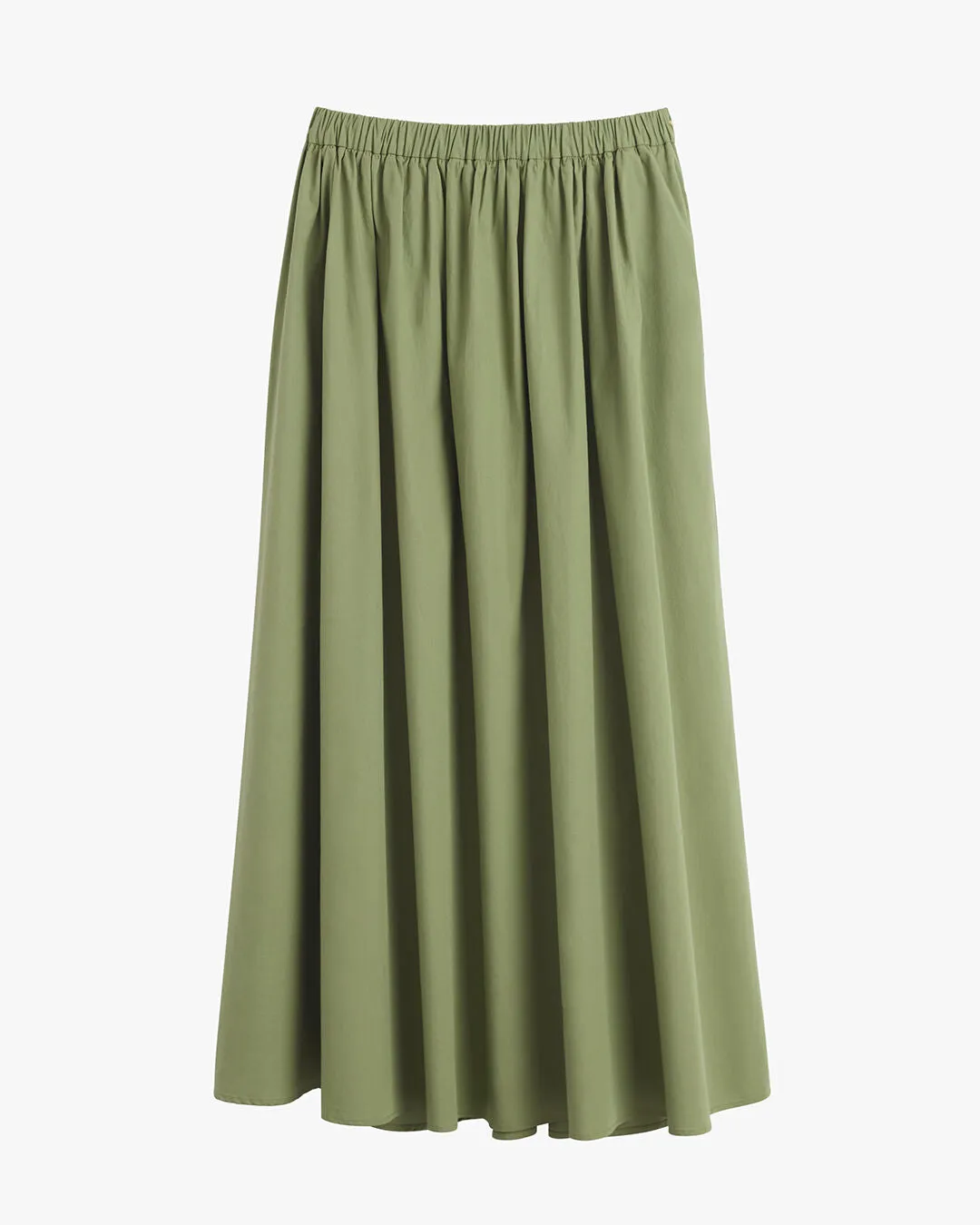 Poplin Gathered Skirt