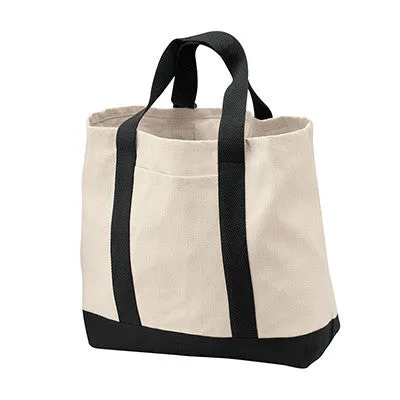 Port & Company Two-Tone Shopping Tote