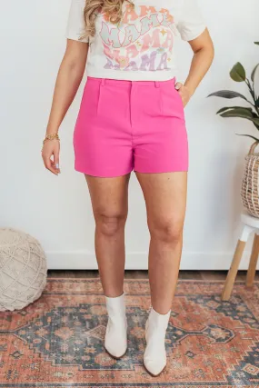 Pretty In Pink Tailored Shorts