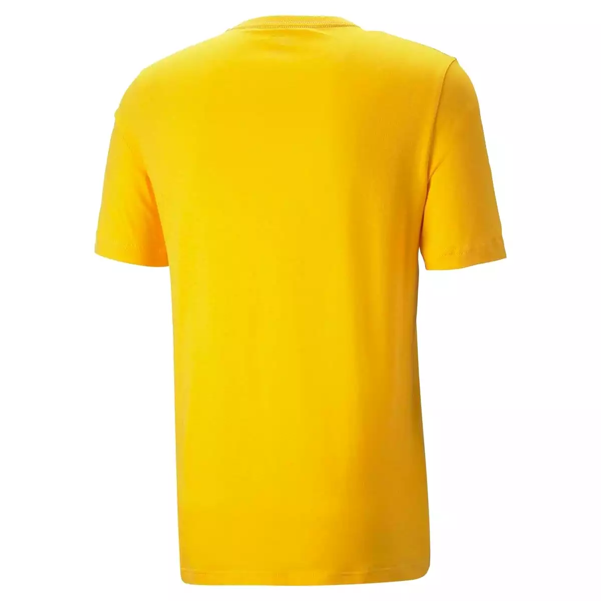 PUMA MEN'S ESSENTIALS+ 2 COLOUR LOGO YELLOW TEE