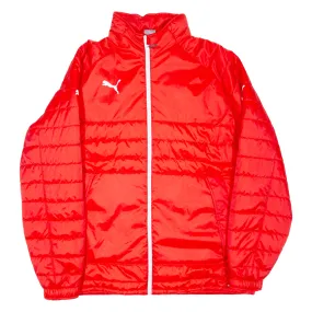 PUMA Mens Puffer Jacket Red Nylon XL