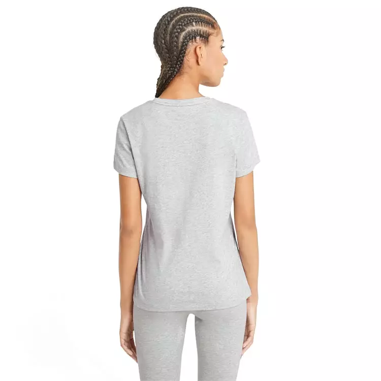 PUMA WOMEN'S ESSENTIALS LOGO GREY TEE