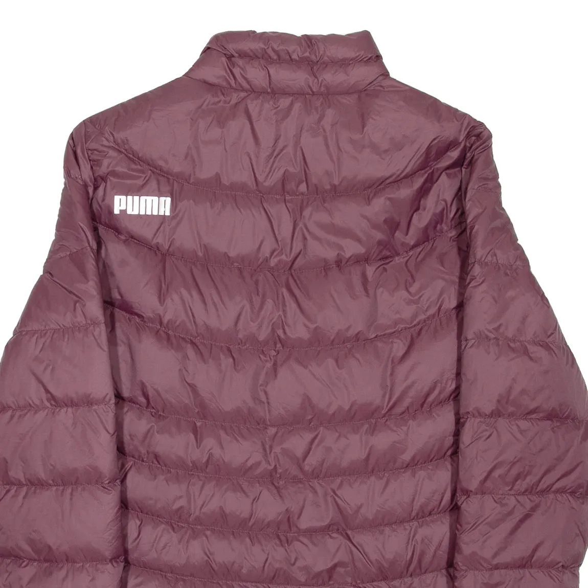 PUMA Womens Puffer Jacket Maroon Nylon L