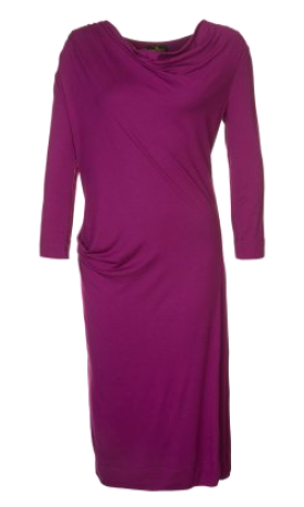 Purple Draped Dress