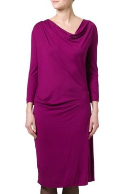 Purple Draped Dress