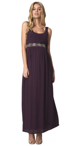 Purple Maternity Dress