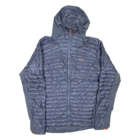 RAB Mens Puffer Jacket Blue Hooded XL