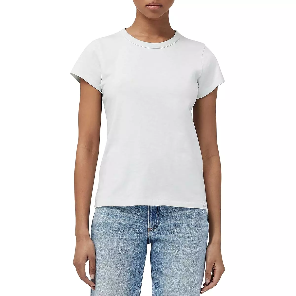 Rag & Bone Womens The Slub Tee Organic Cotton Slub Pullover Top