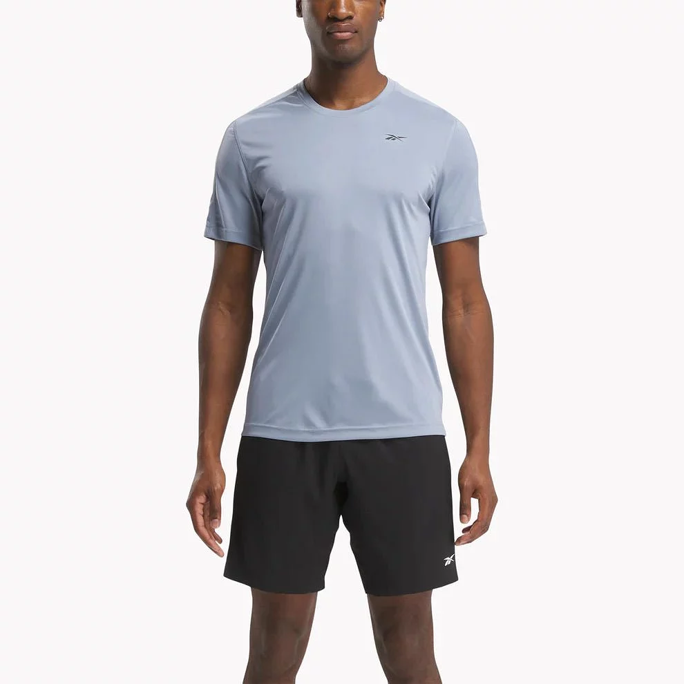 REEBOK MEN'S SS TECH BLUE TRAINING TEE