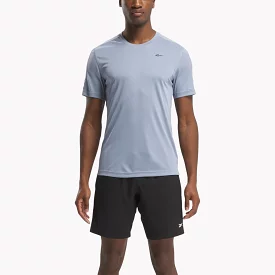 REEBOK MEN'S SS TECH BLUE TRAINING TEE