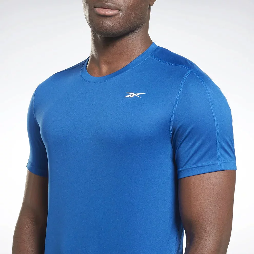 REEBOK MEN'S TRAINING TECH BLUE TEE