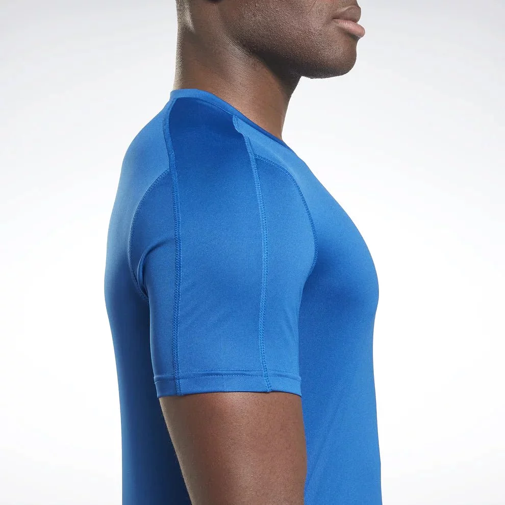 REEBOK MEN'S TRAINING TECH BLUE TEE