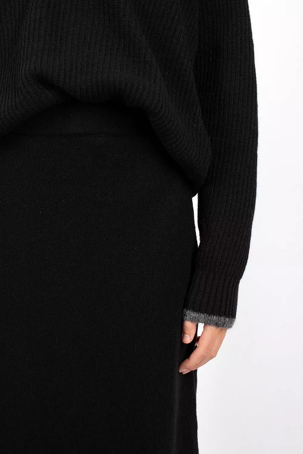 Ribbed Skirt Cashmere Blend