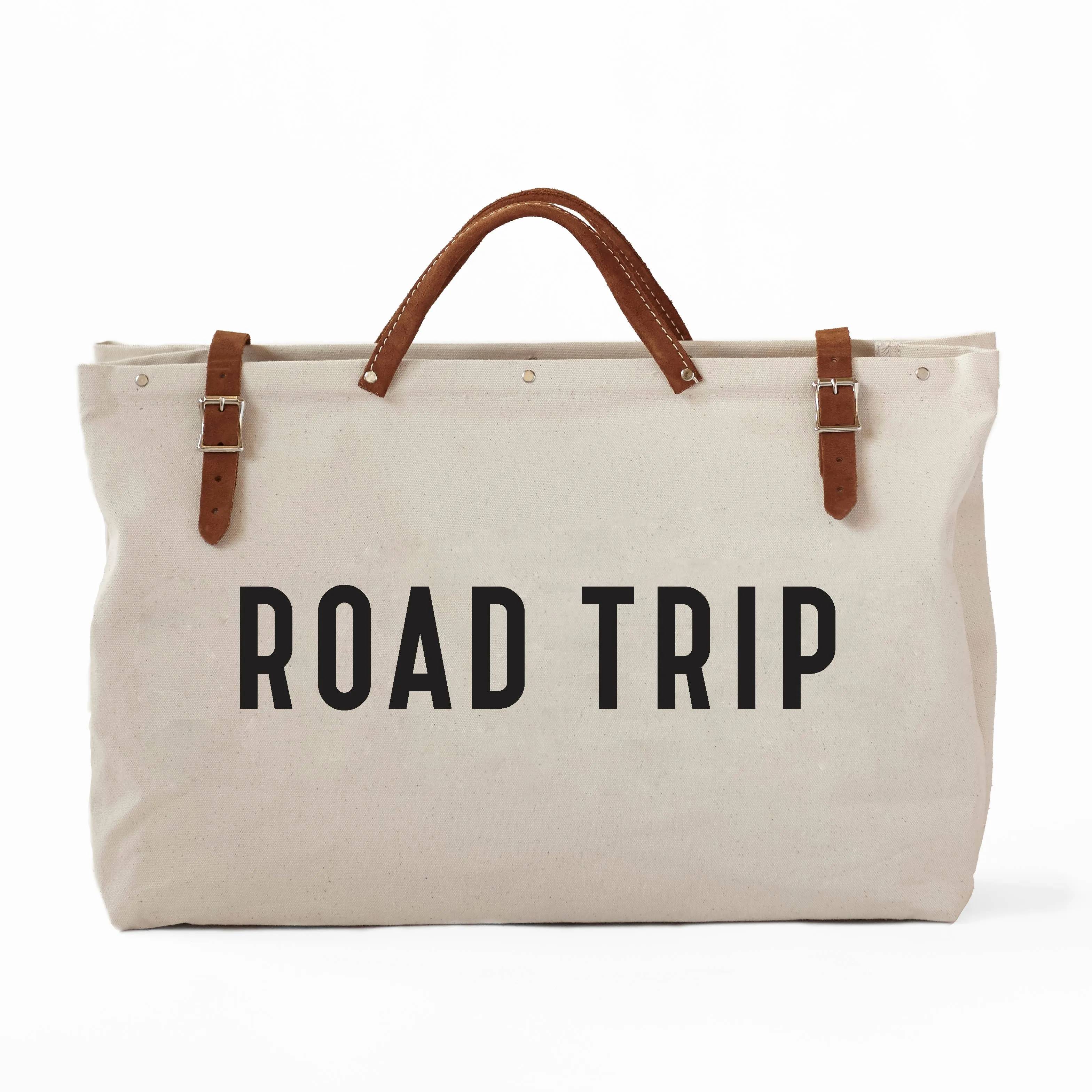 ROAD TRIP Canvas Utility Bag - Natural