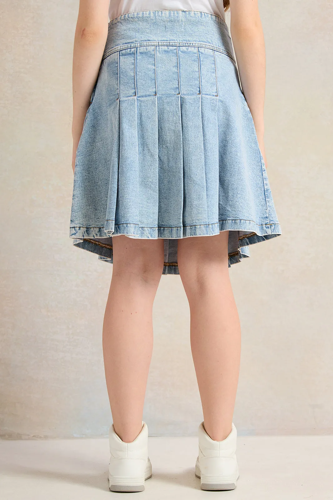 Senior Girls Blue Denim Skirt