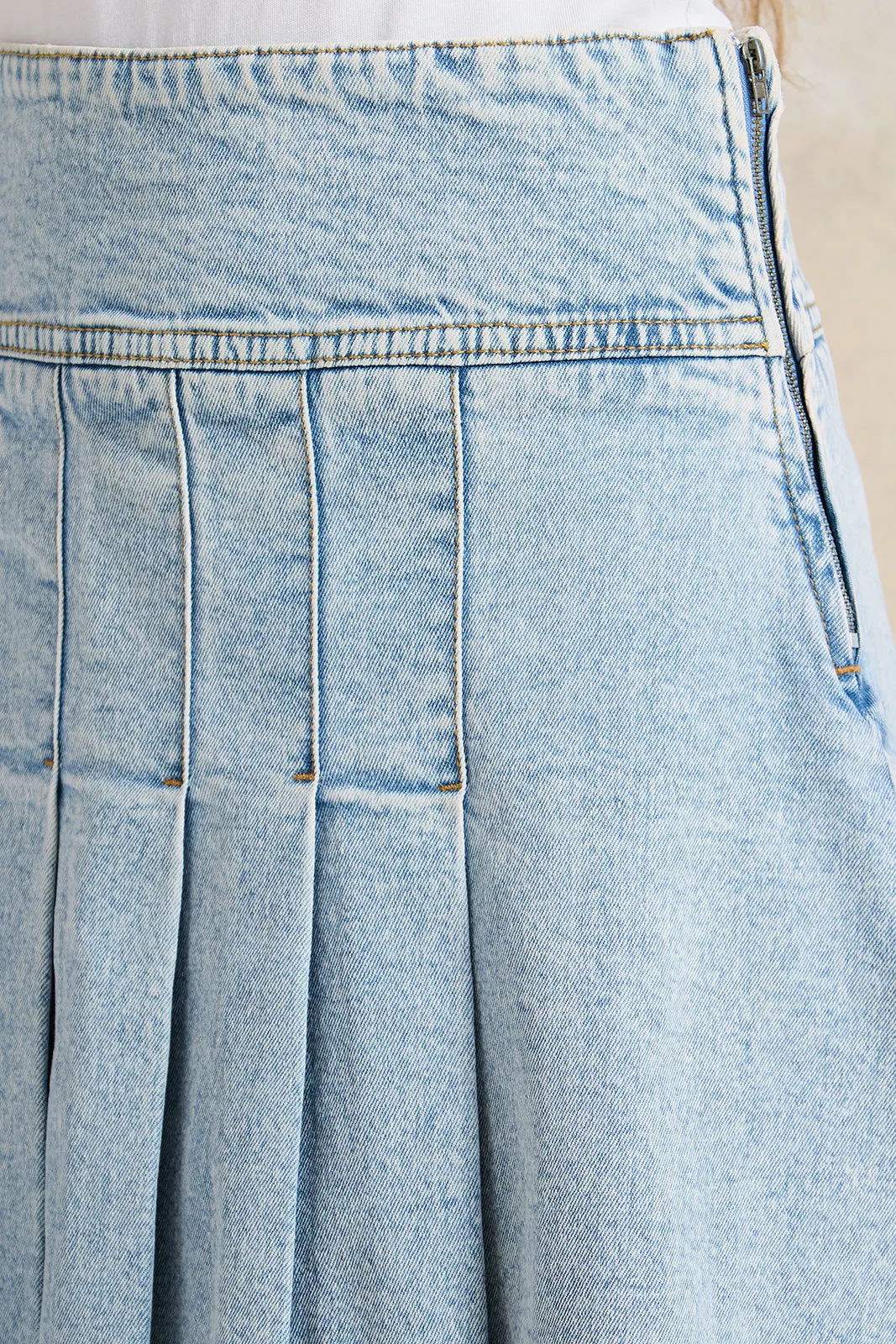 Senior Girls Blue Denim Skirt