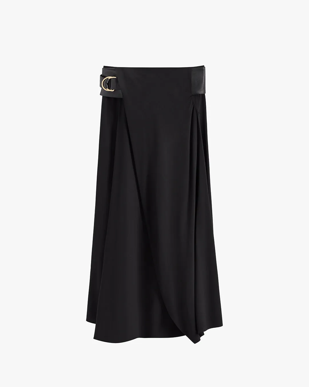 Silk Draped Skirt