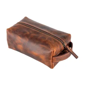 Sixtease Nicobar Leather Utility Bag - Brown