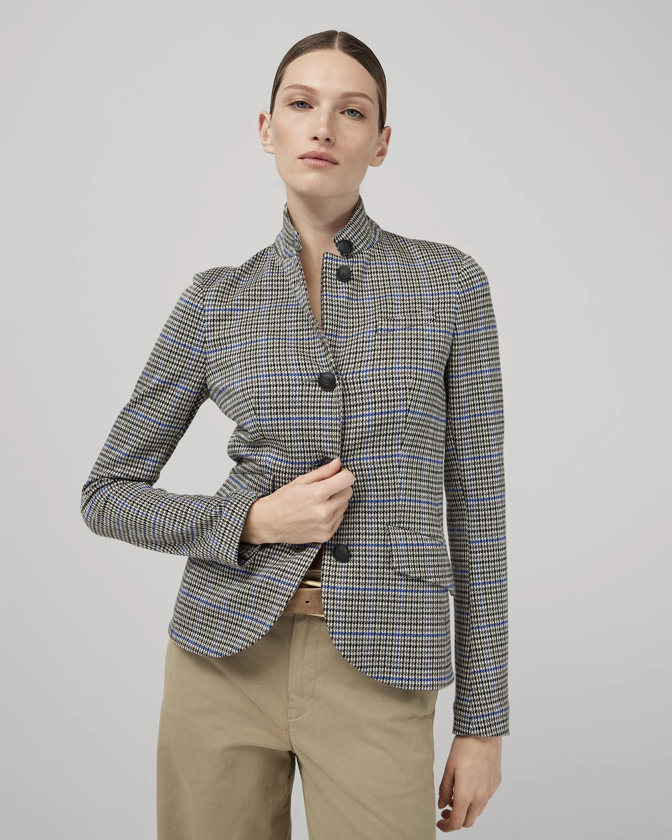 Slade Cotton Plaid Blazer