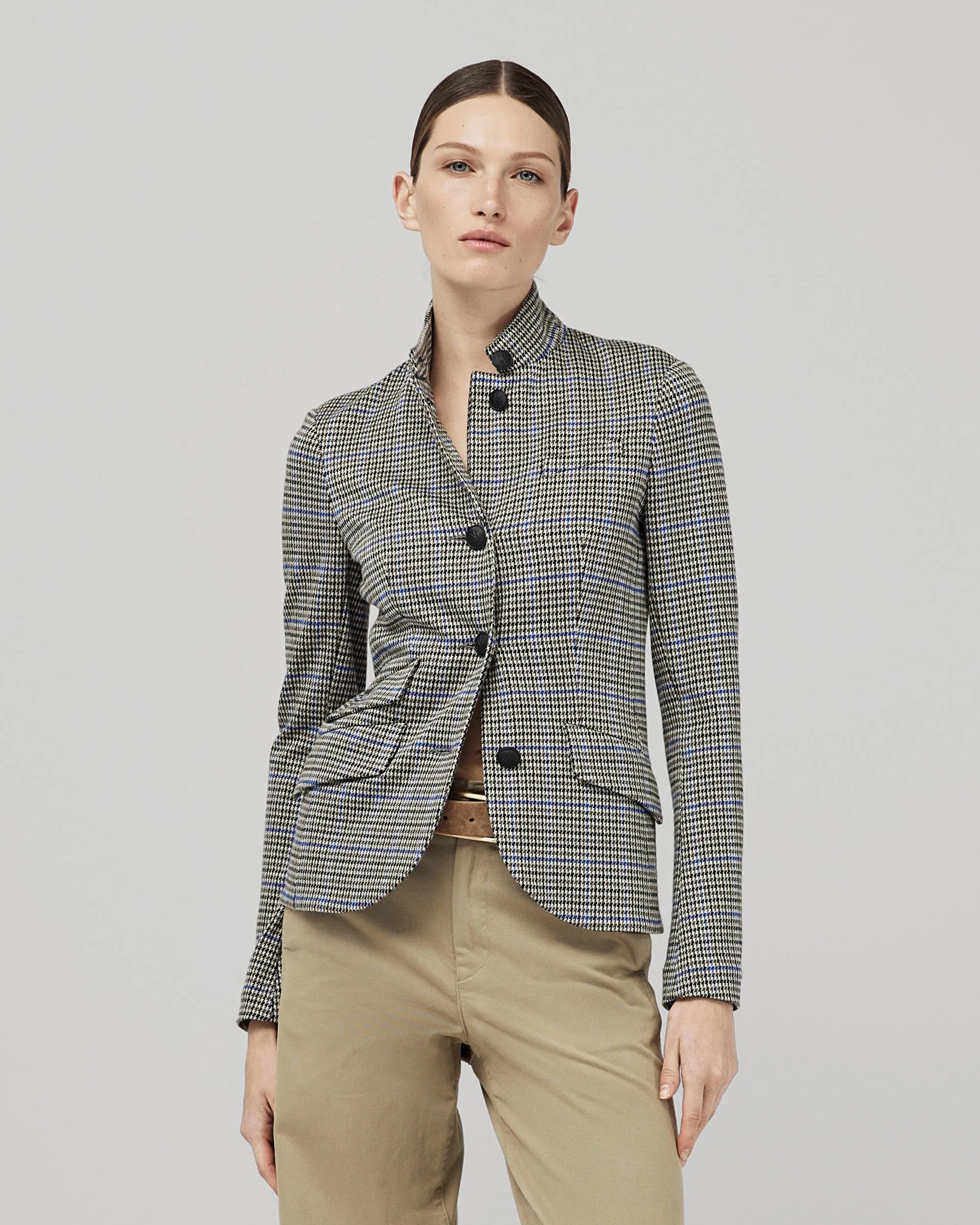 Slade Cotton Plaid Blazer